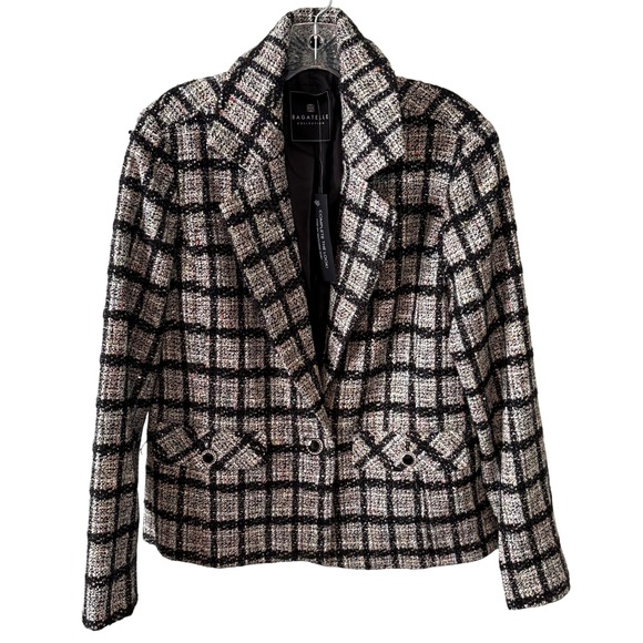Bagatelle Collection Jackets & Blazers - NWT Bagatelle Women's Black Multicolor Sparkle Tweed Blazer in Size S